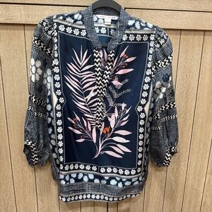 Diane Von Furstenberg Silk Top, Size 2